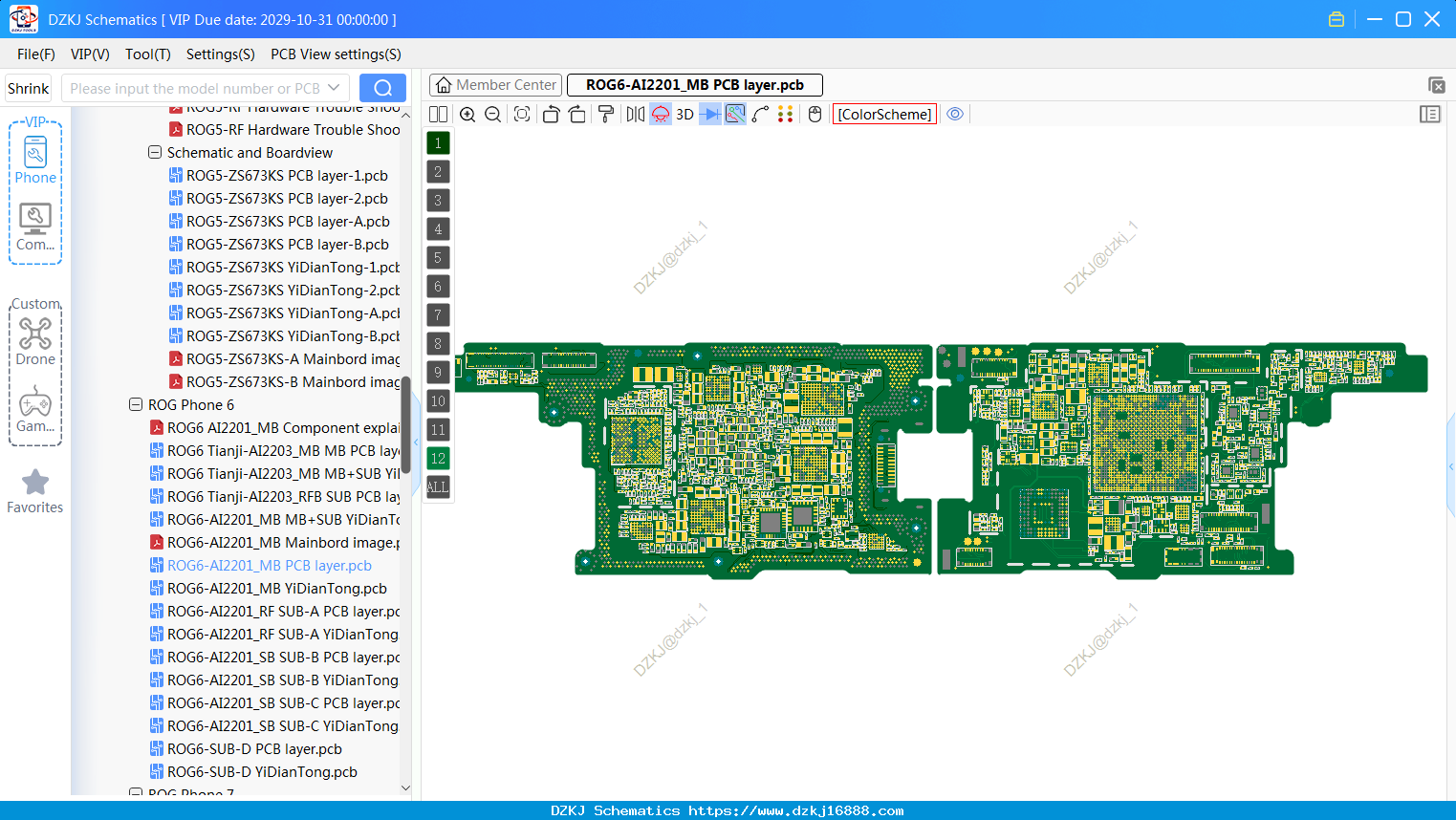 ASUS ROG6-AI2201_MB PCB Layer